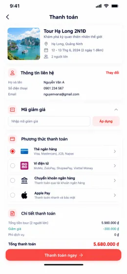 App du lịch - Booking Tour